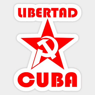 LIBERTAD CUBA Sticker